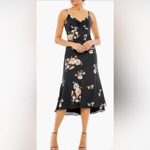 New Mac Duggal Floral Bodice Slipdress size 2